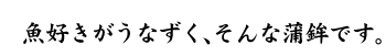 魚好きがうなずく、そんな蒲鉾です。